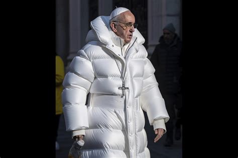 pope in gucci jacket|pope francis puffer coat pictures.